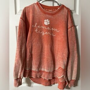 Pressbox Orange Clemson Tigers Sweatshirt